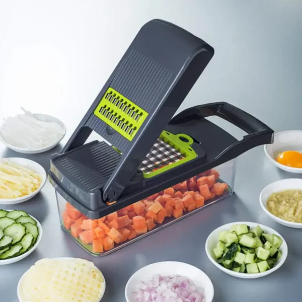 Cortador de Legumes 12 em 1  Dapper - Agilidade e Precisão em Suas Receitas