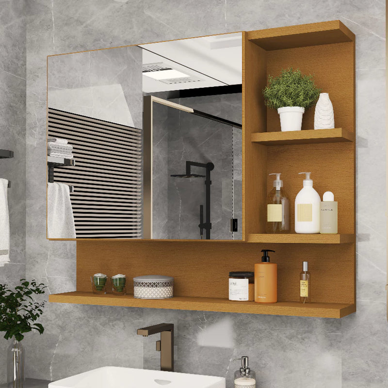 Espelho Dapper Lux com Prateleiras – Design Moderno e Funcional