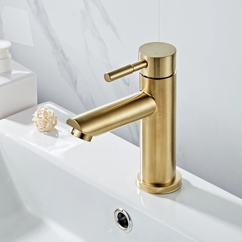 Torneira Dapper Dourada – Beleza e Durabilidade em Aço Inox