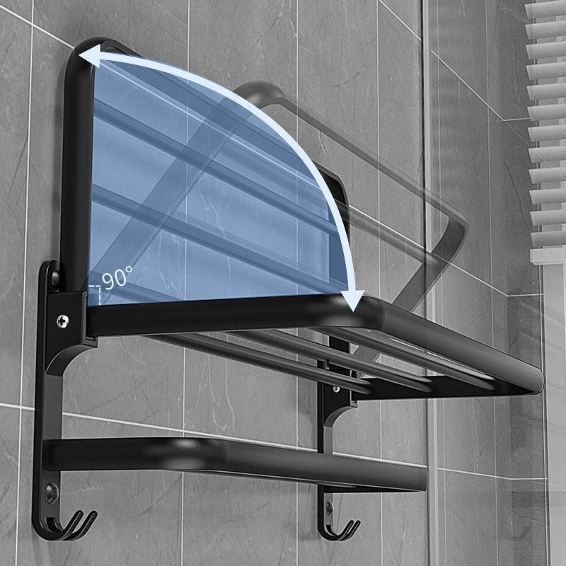 Porta-Toalhas Multifuncional Dapper – Ideal para Banheiros Modernos