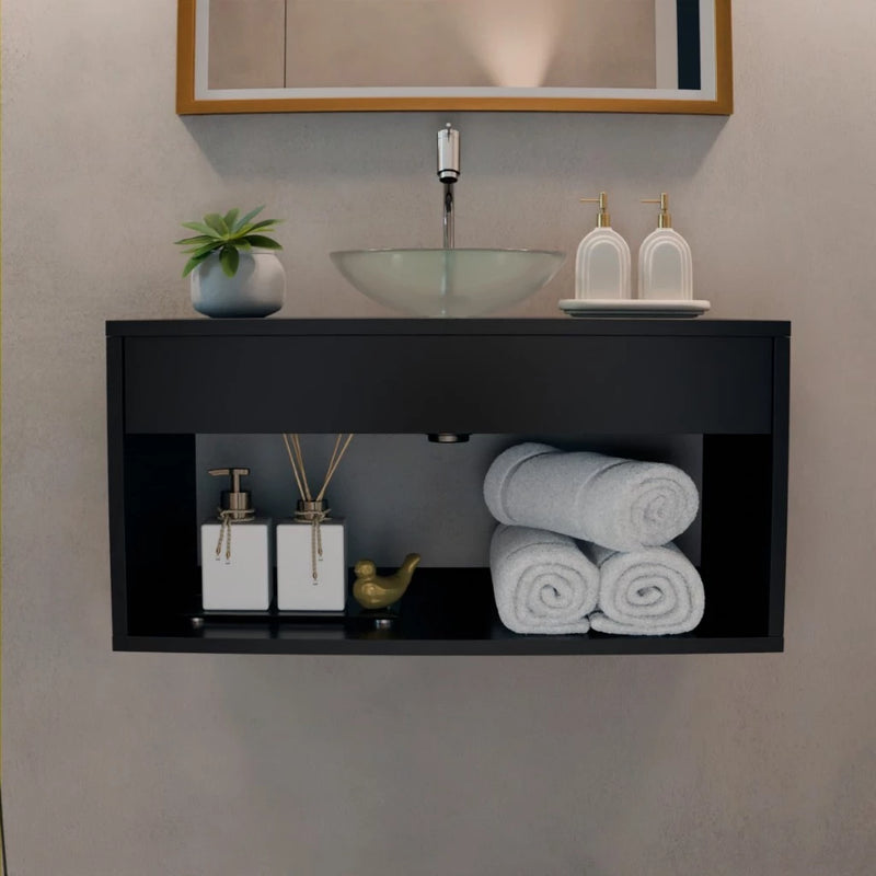 Balcão Suspenso para Banheiro Dapper – Design Moderno e Funcional