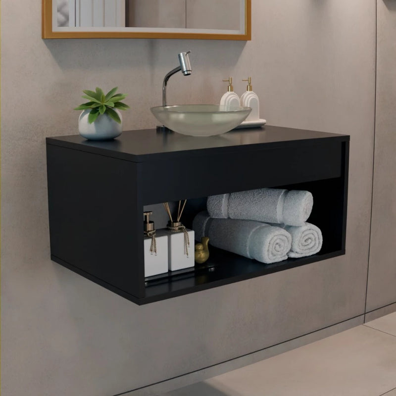 Balcão Suspenso para Banheiro Dapper – Design Moderno e Funcional
