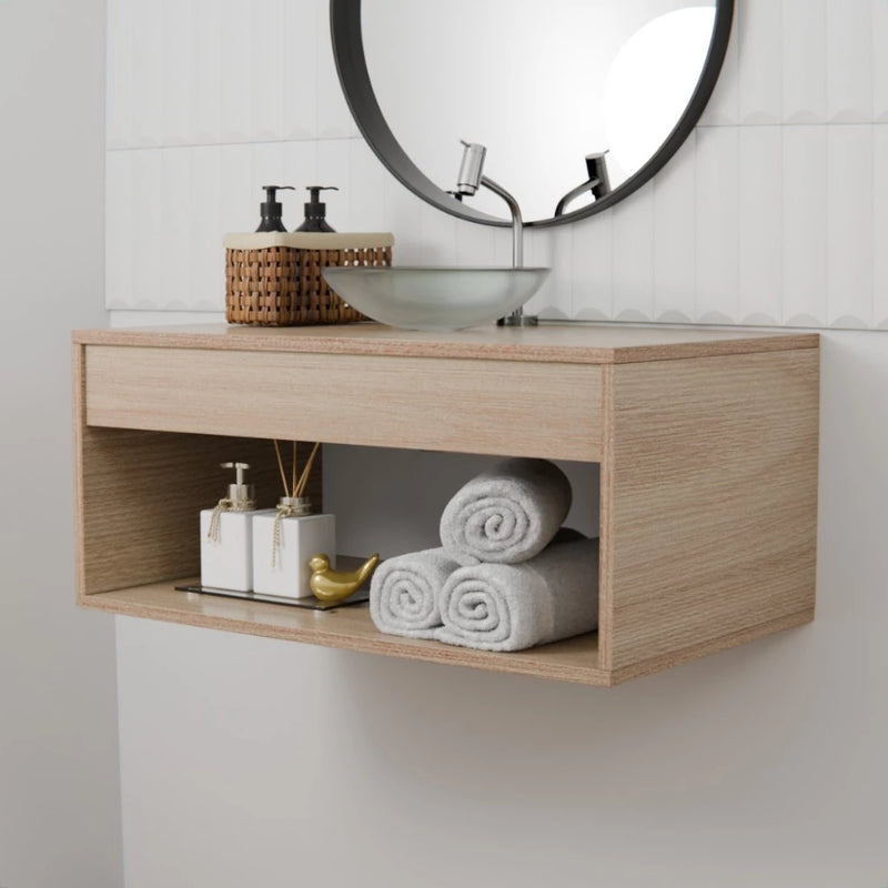 Balcão Suspenso para Banheiro Dapper – Design Moderno e Funcional