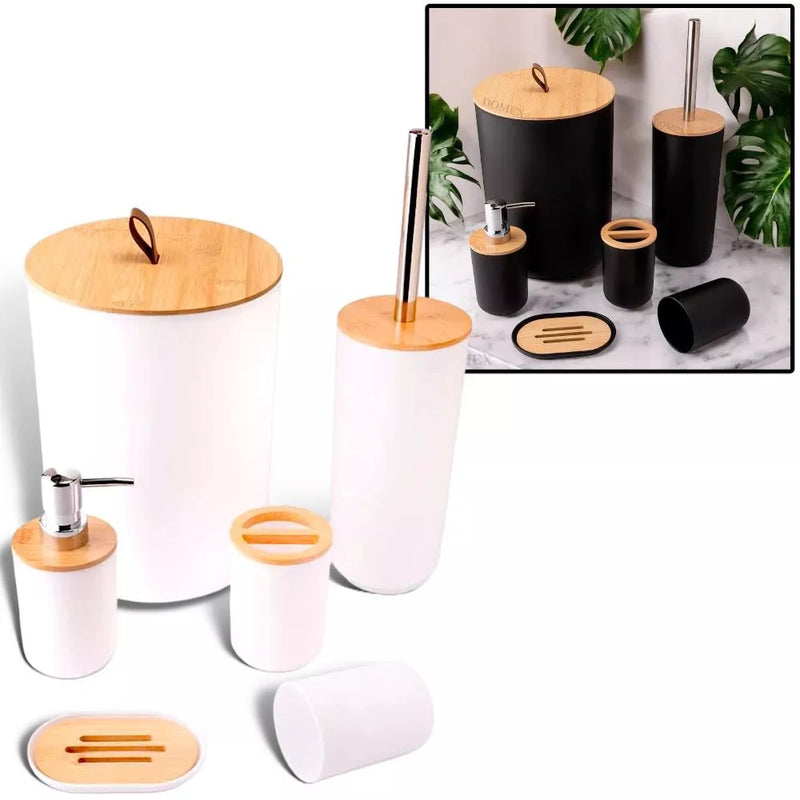 Conjunto de Higiene para Banheiro Dapper – Organização e Sofisticação em Cada Detalhe