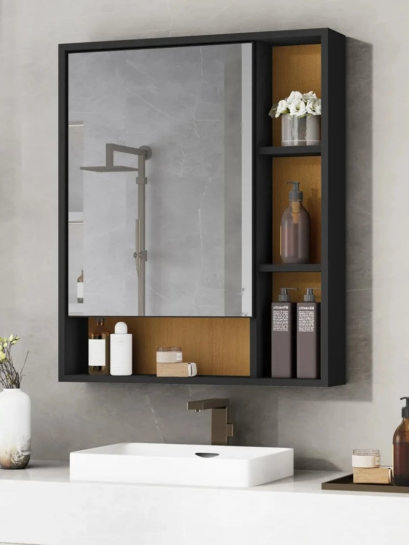 Espelho Dapper Prime com Nichos – Elegância e Organização para Seu Banheiro