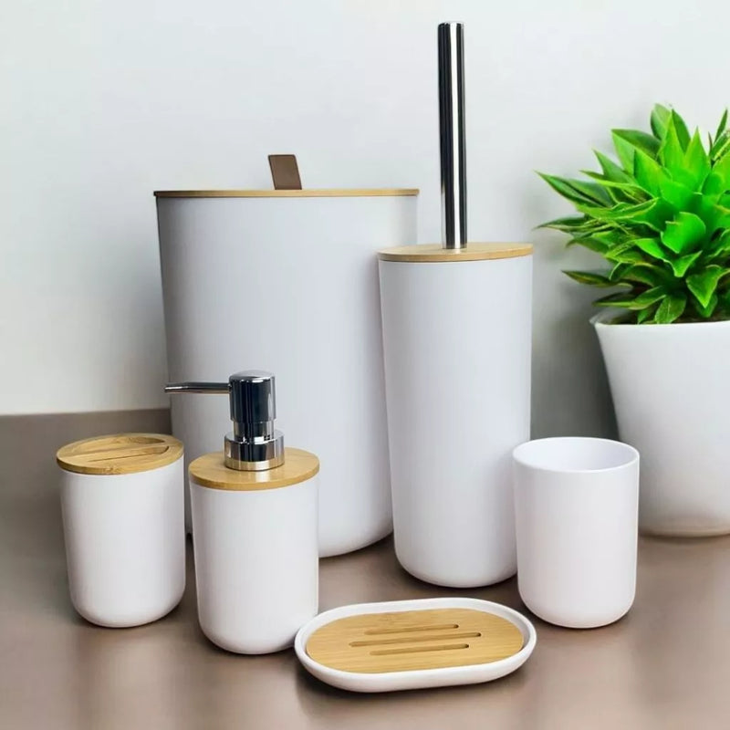 Conjunto de Higiene para Banheiro Dapper – Organização e Sofisticação em Cada Detalhe