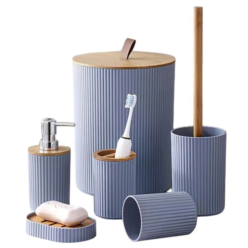 Conjunto de Higiene para Banheiro Dapper – Organização e Sofisticação em Cada Detalhe